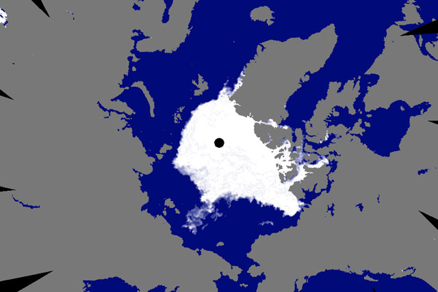 北極海の海氷面積が9月21日に2018年の最小値を記録（地球が見える　2018年）