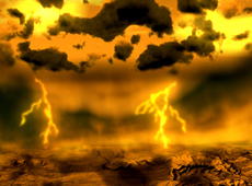 金星で発生する雷のイメージ図（提供：ESA/Christophe Carreau）