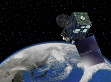 気象衛星「ひまわり8号」（提供：気象庁）