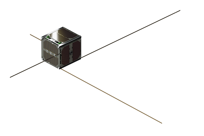 アマチュア通信技術実証衛星「NEXUS」。