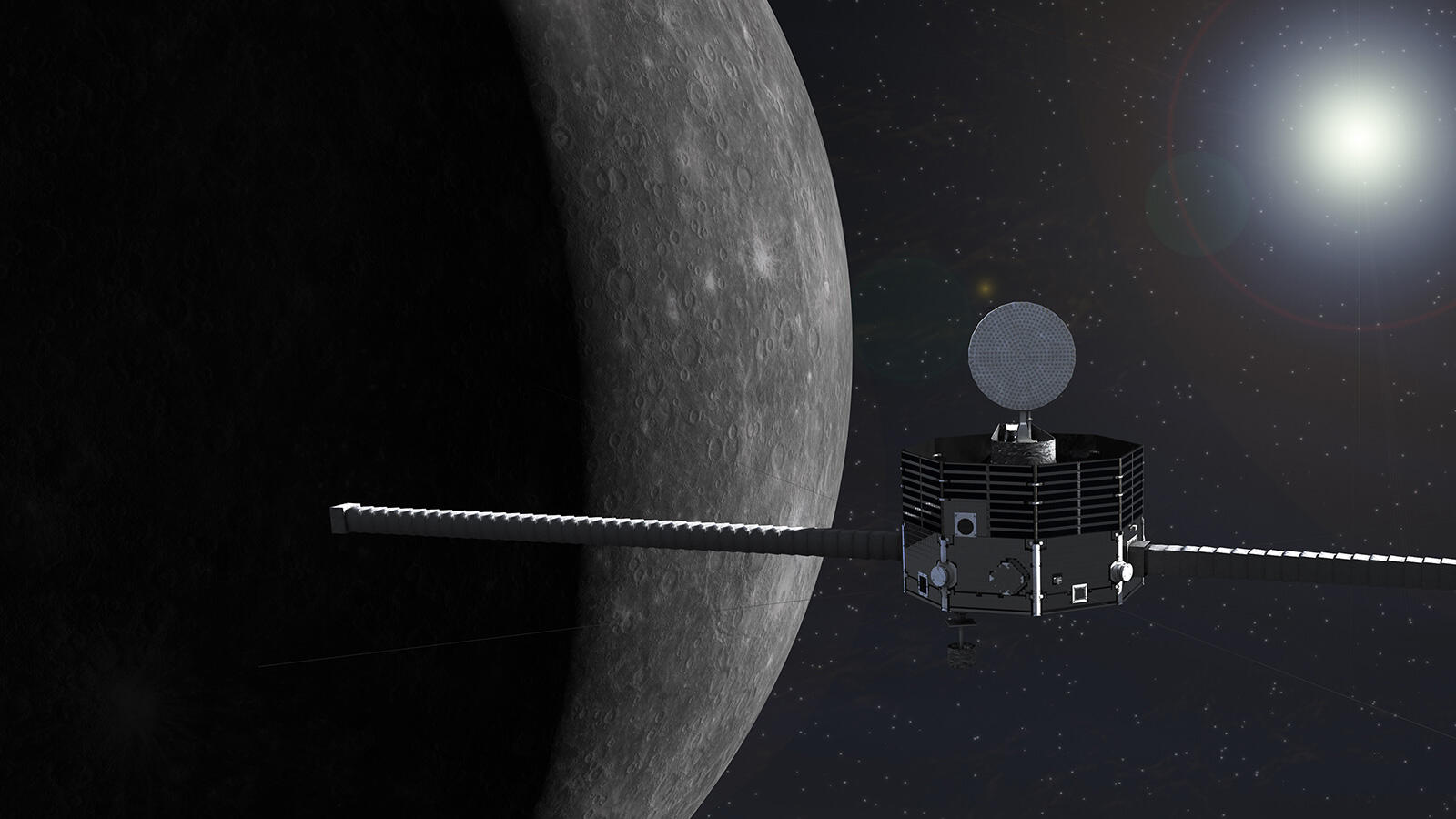 水星磁気圏探査機「みお」のイメージ図