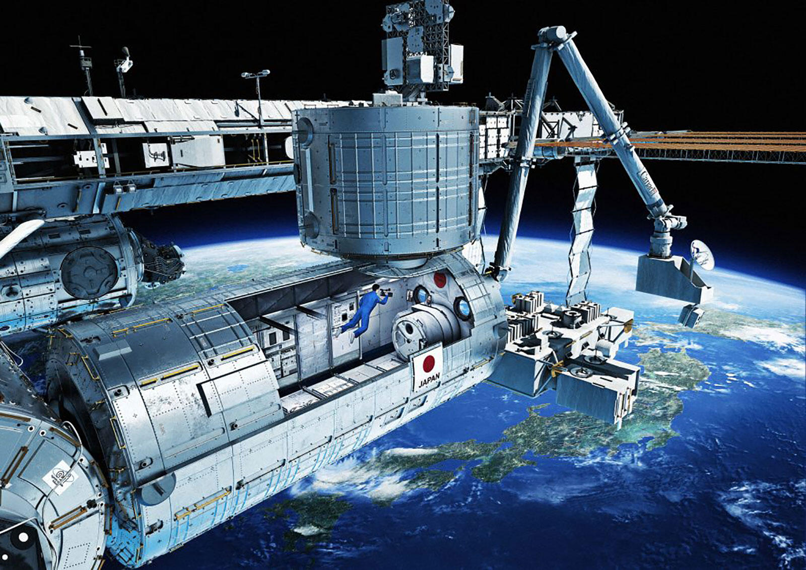 KIBO宇宙放送局のイメージ図
