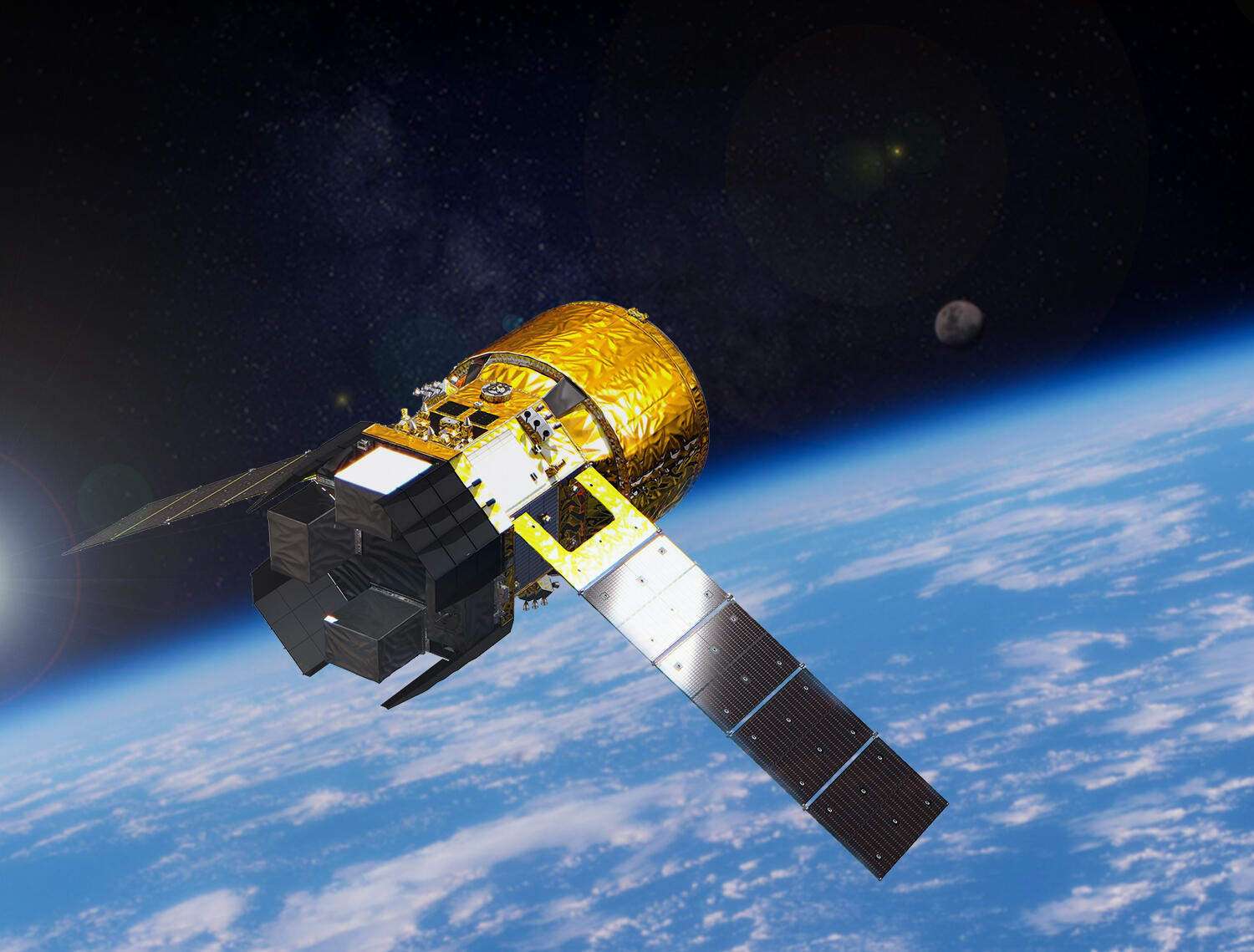 新型宇宙ステーション補給機（HTV-X）のイメージCG