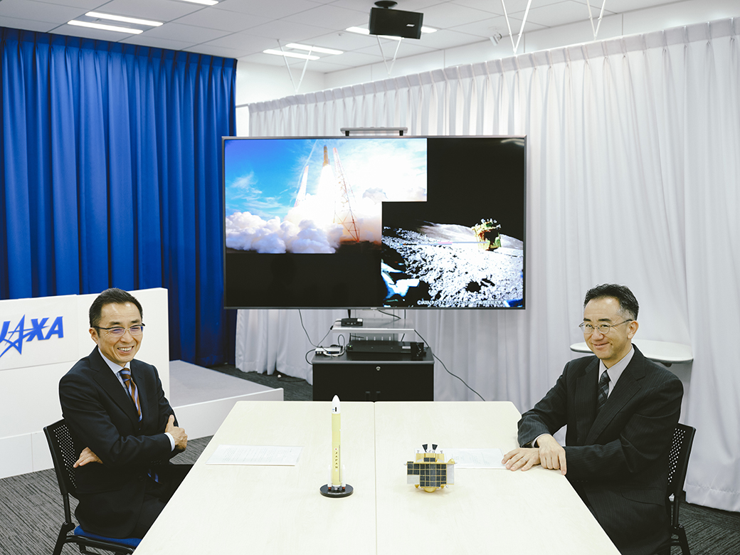 ふたりの対談はJAXA東京事務所にて敢行した。
