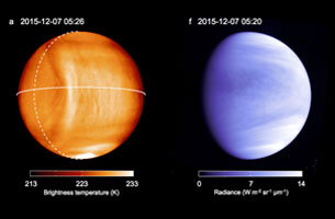 金星の巨大な弓状模様の成因を解明