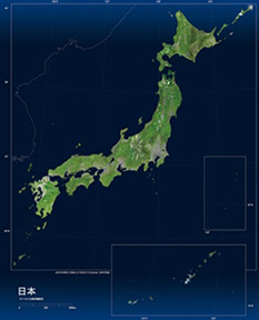離島が多い日本（画像は「だいち2号」のもの）